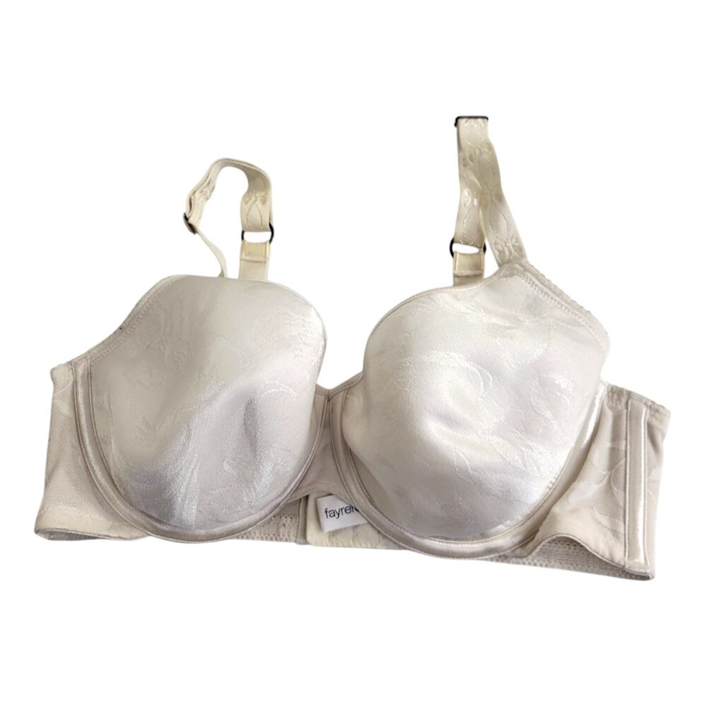 Fayreform Profile Perfect Beige Full Coverage Underwire T-Shirt Bra Size 34DD